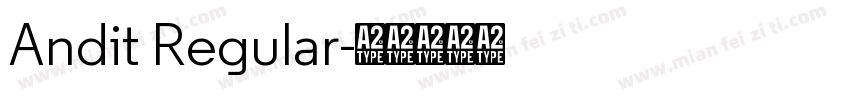 Andit Regular字体转换